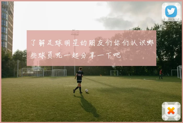 了解足球明星的朋友们你们认识哪些球员呢一起分享一下吧