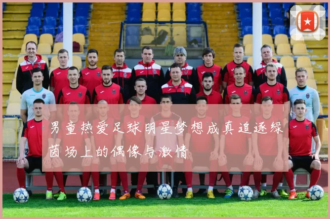 男童热爱足球明星梦想成真追逐绿茵场上的偶像与激情