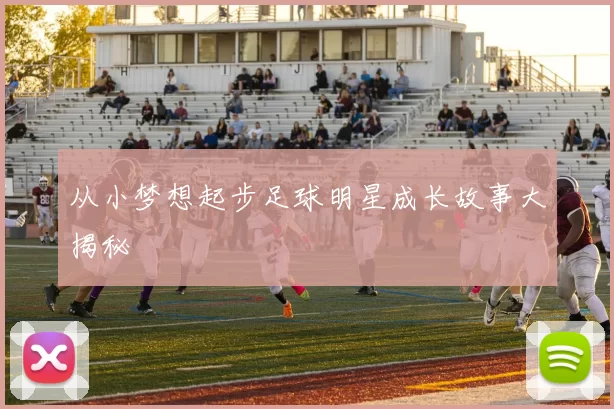 从小梦想起步足球明星成长故事大揭秘
